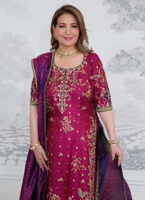 Bita Magenta Kurta